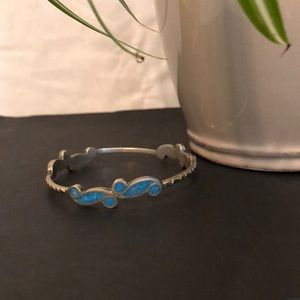 Sterling silver & turquoise bracelet small